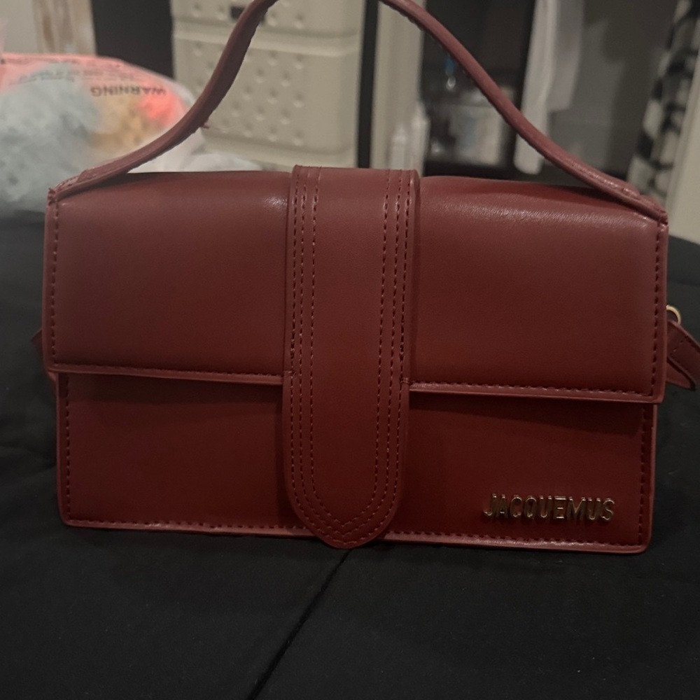 Jacquemus Small Red Leather Shoulder Bag - Picture 2 of 6
